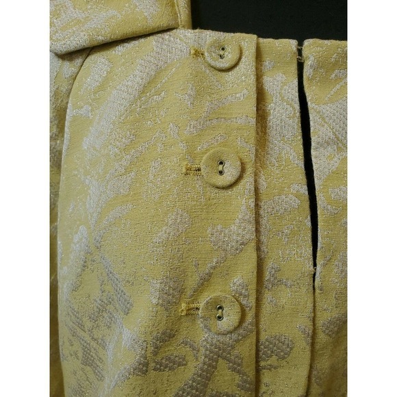 BOB MACKIE Jacket Yellow & Silver Retro SZ 12 - Picture 3 of 12